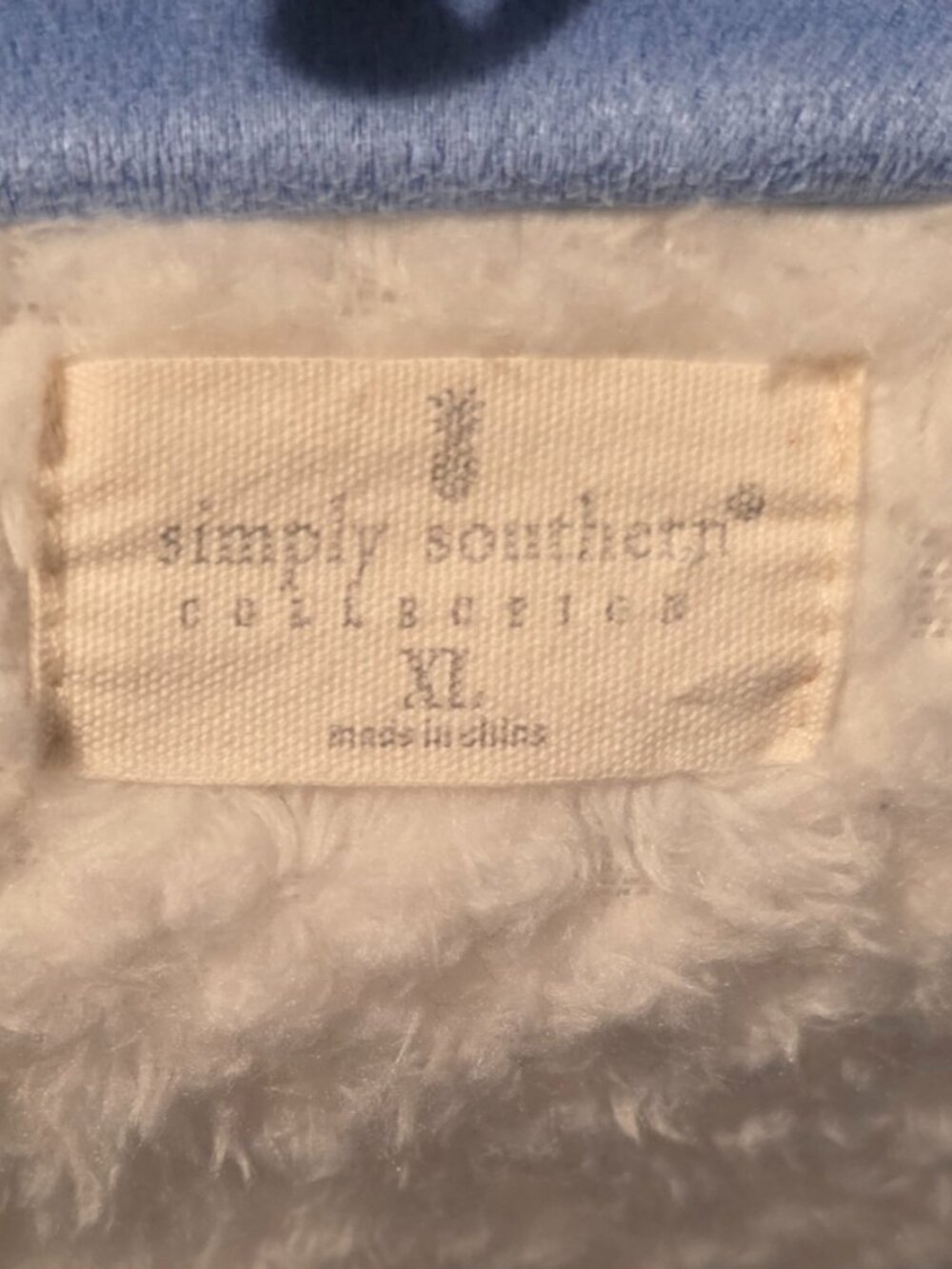 Women's Simply Southern Pull Over, Size XL, Navy/Light Blue/Cream - Picture 3 of 5